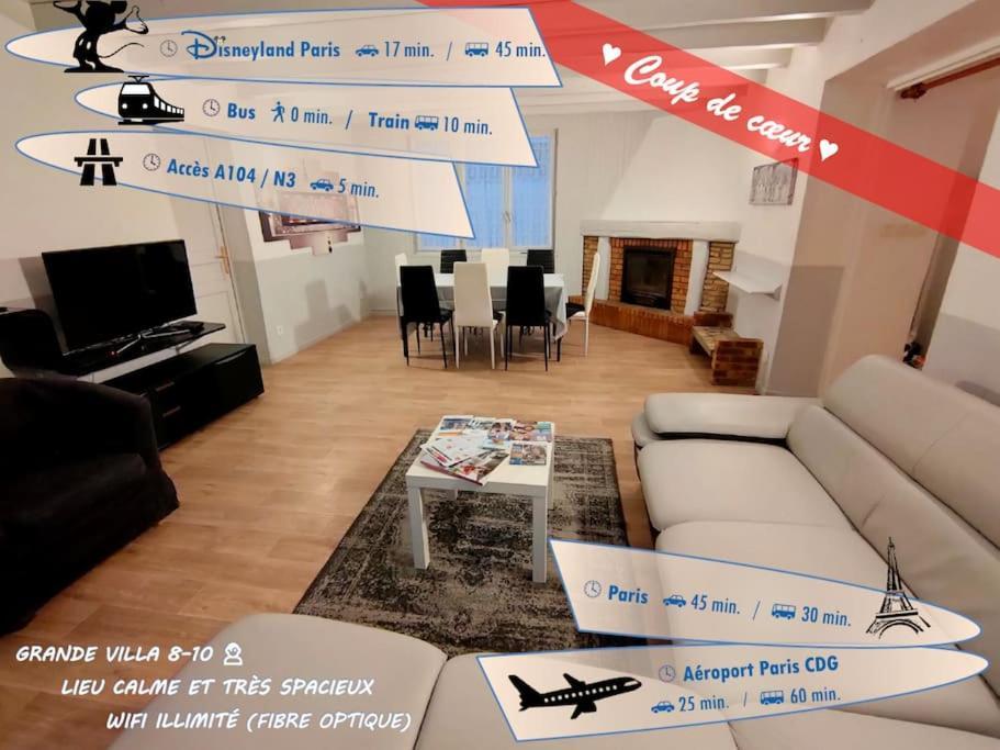 Pause Entre Deux Meaux ► Proche Disneyland Paris ► Wifi ► Netflix ► 24/24H 本嘉德 外观 照片