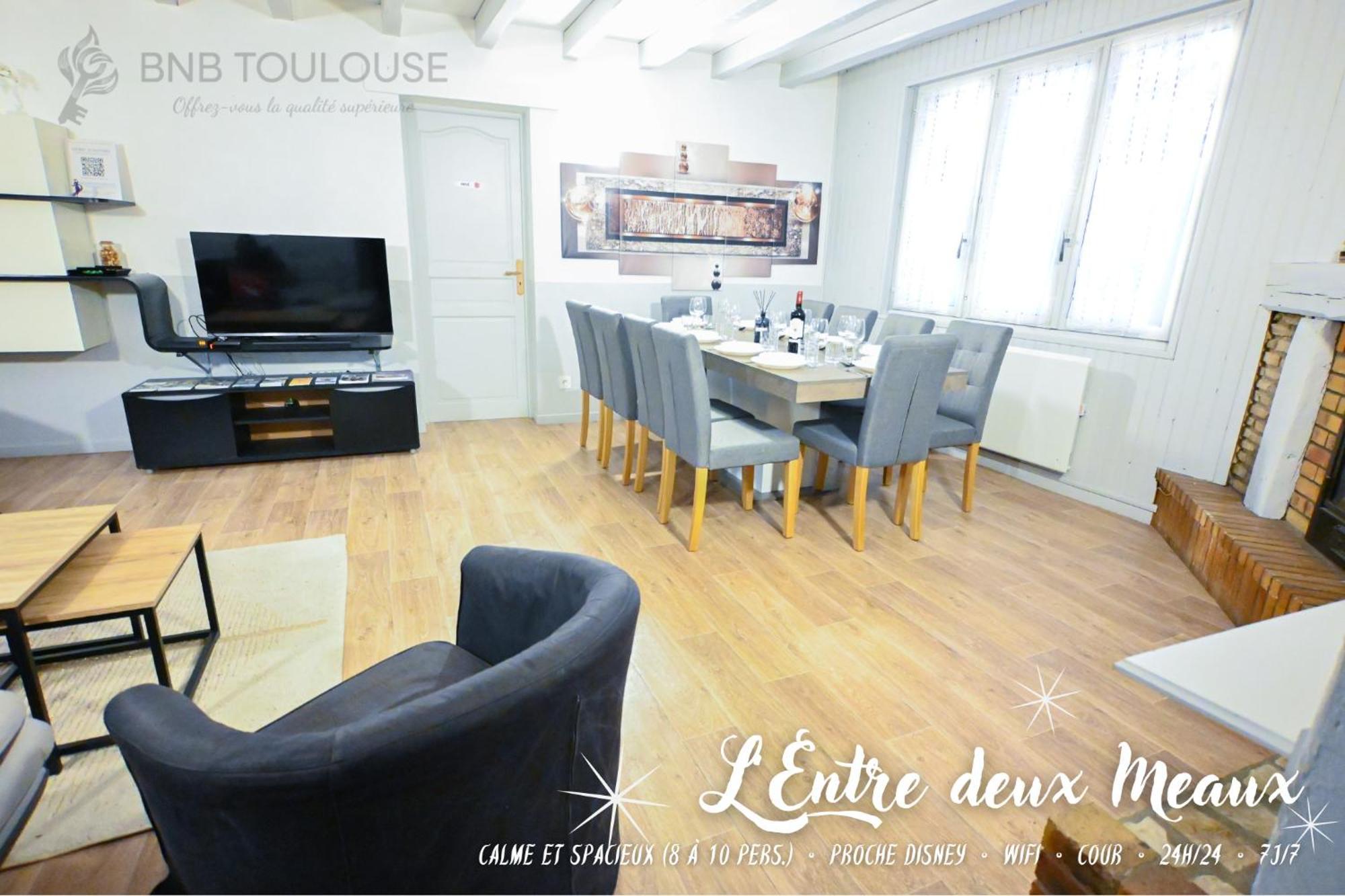 Pause Entre Deux Meaux ► Proche Disneyland Paris ► Wifi ► Netflix ► 24/24H 本嘉德 外观 照片